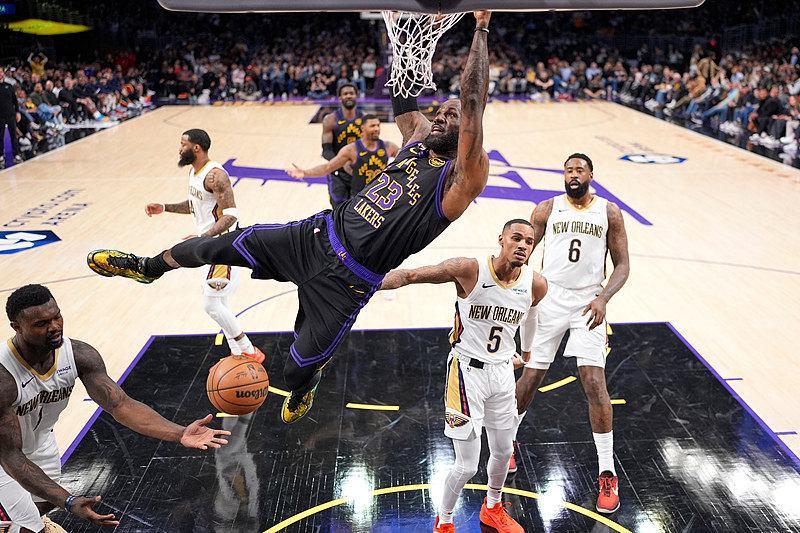 bti体育app下载-詹姆斯21分 湖人110-101鹈鹕